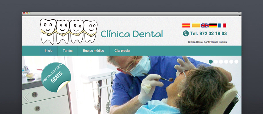 Programación y diseño Web: Cínica dental SFG